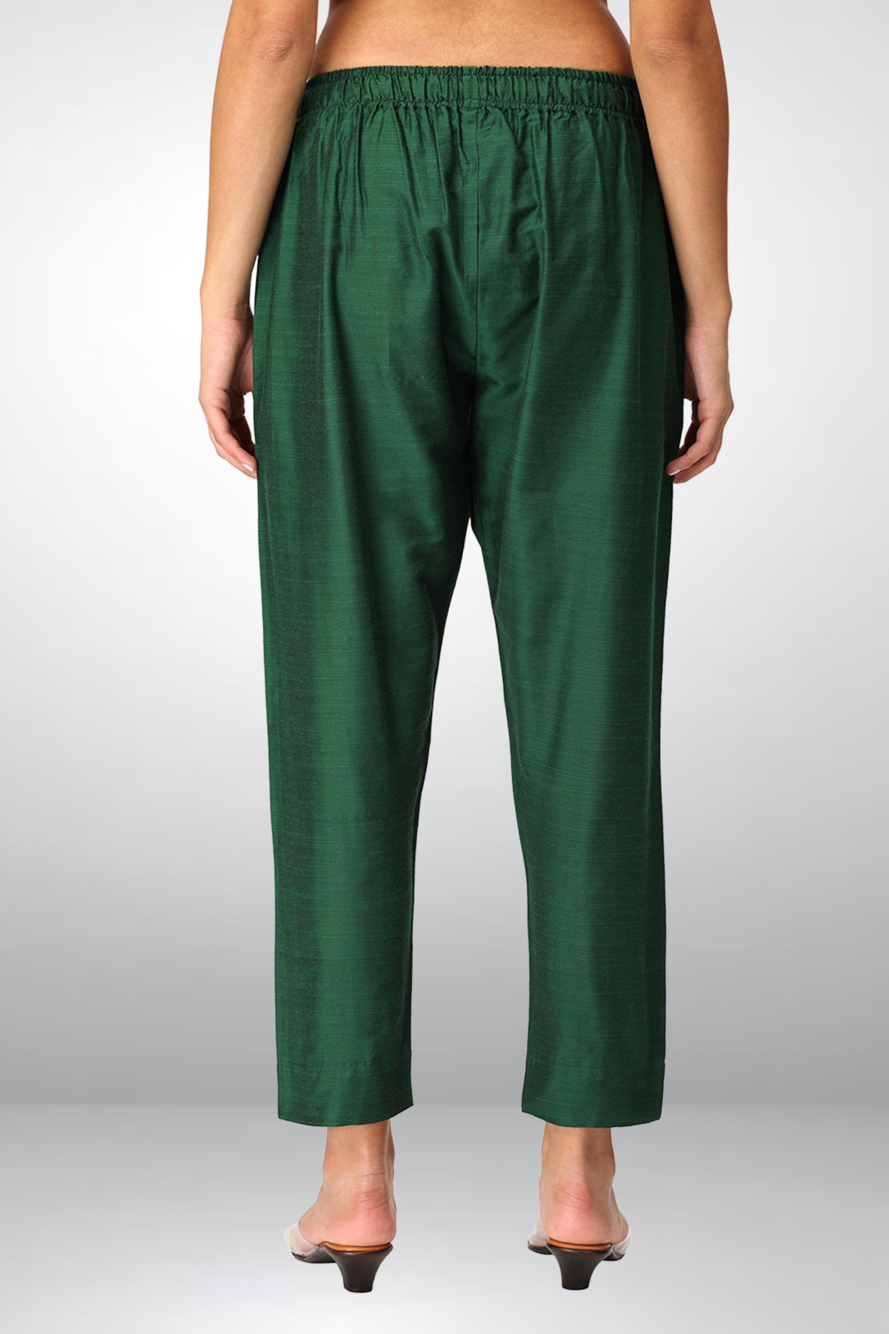 INAKSHINI Flared Green Kurti Set