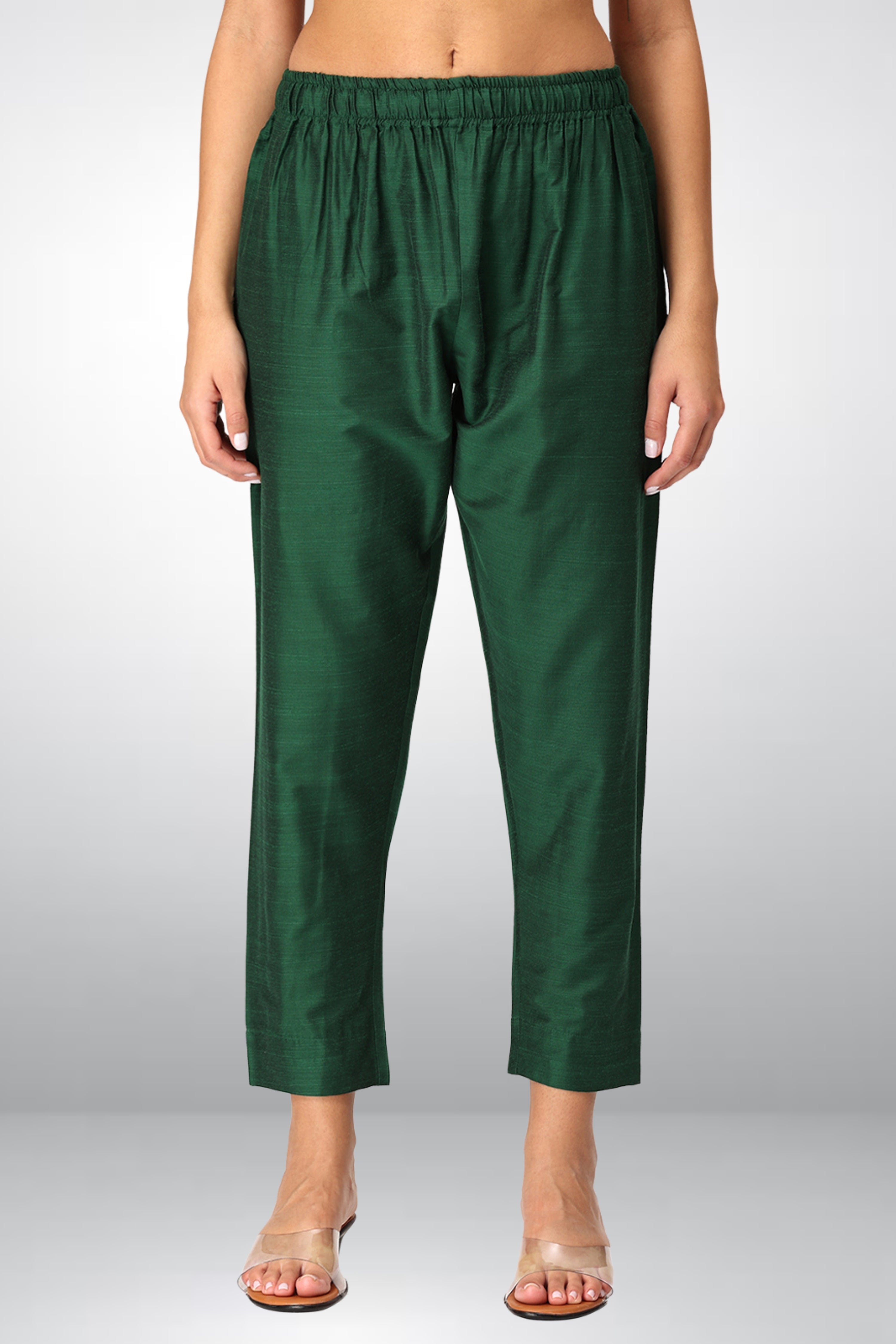 INAKSHINI Flared Green Kurti Set