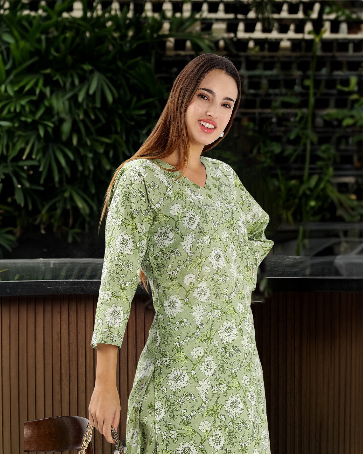OJASWITA Green Kurti Set