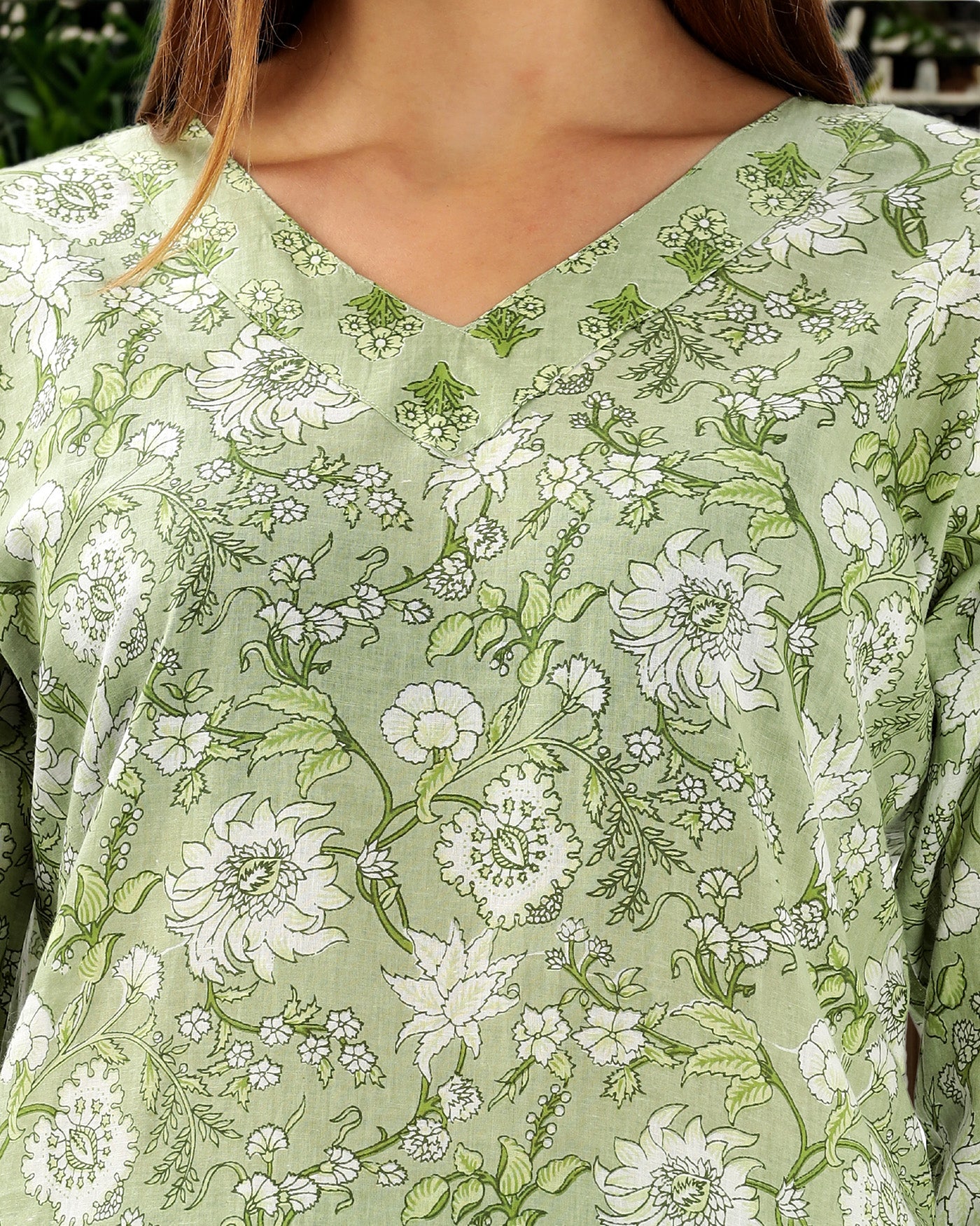 OJASWITA Green Kurti Set