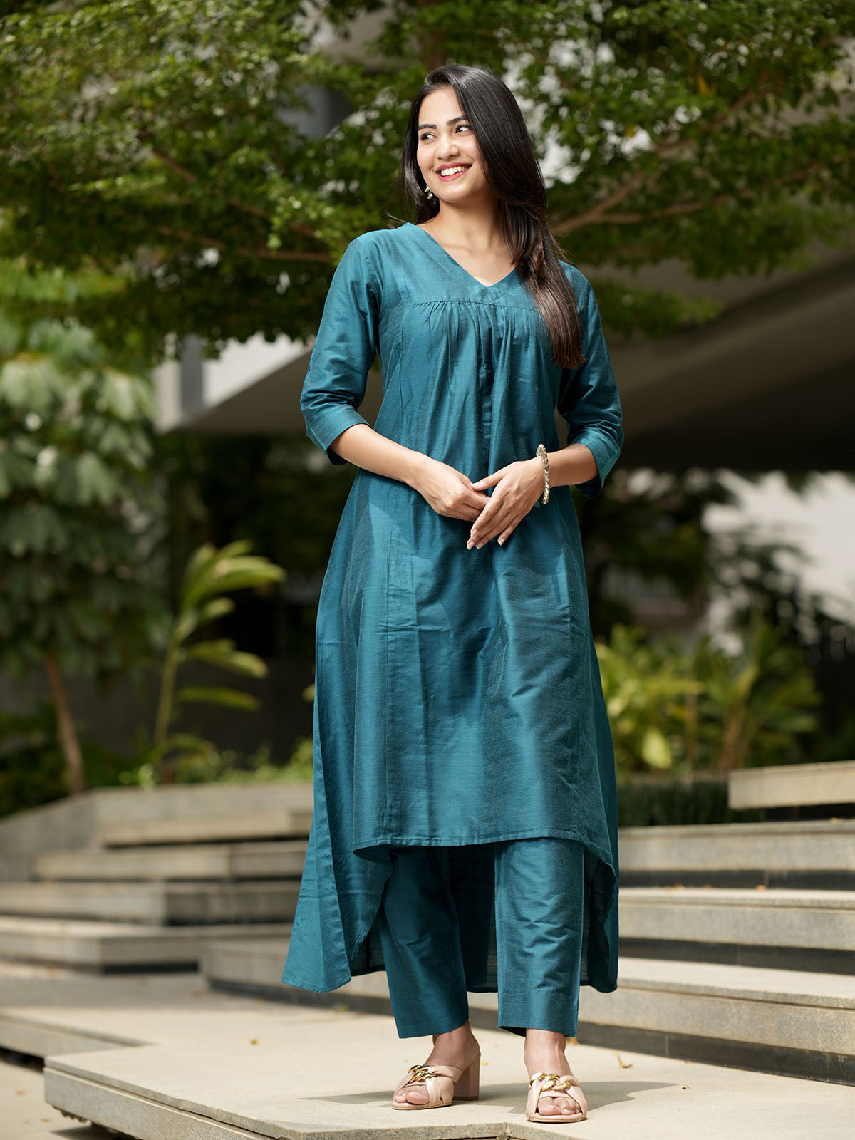 Asymmetrical kurti best sale