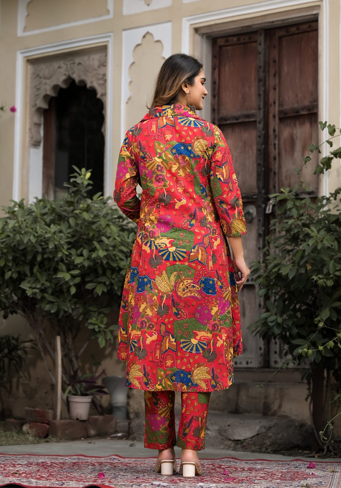 OJASWITA Flora Fauna printed Kurti set
