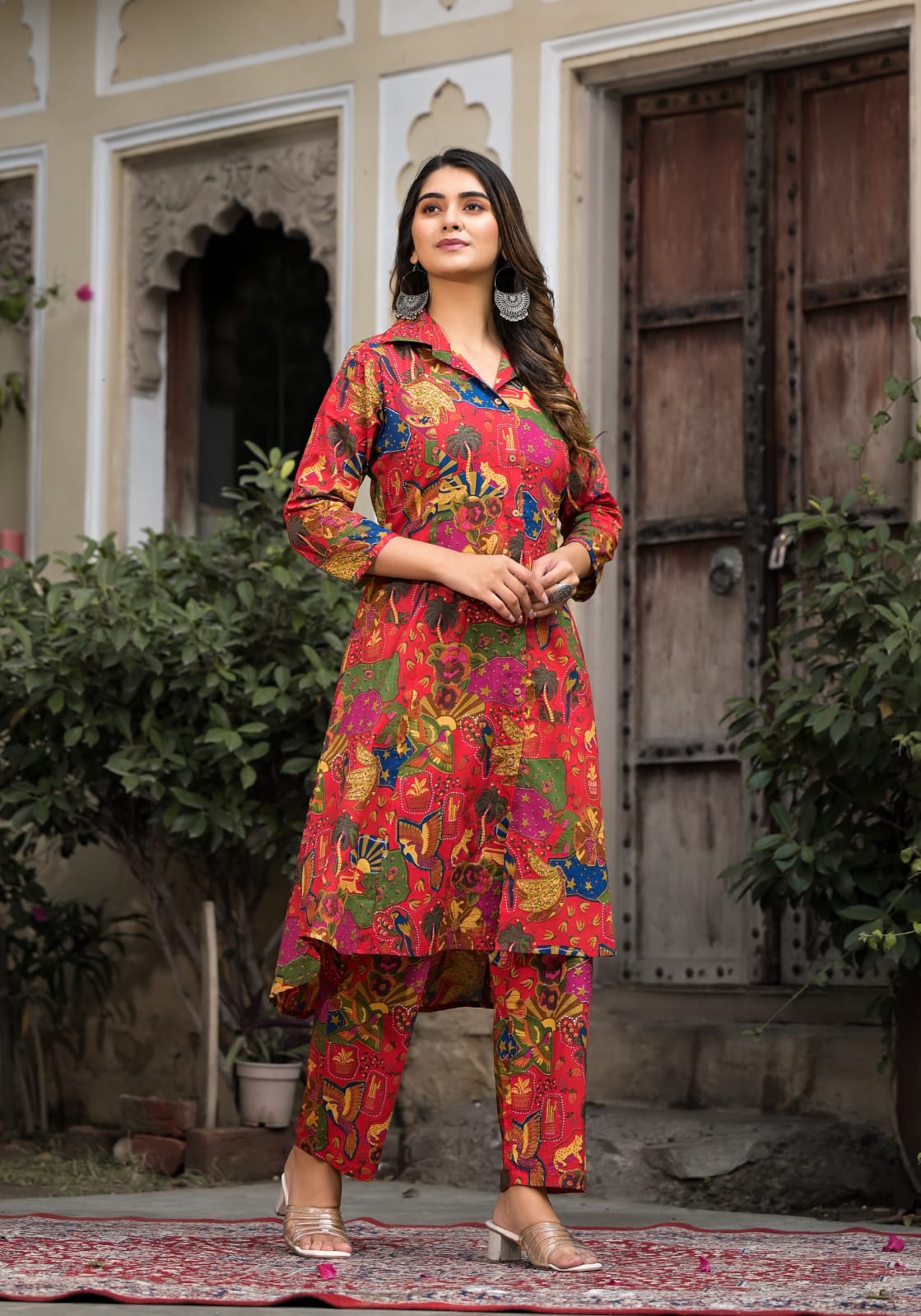 OJASWITA Flora Fauna printed Kurti set