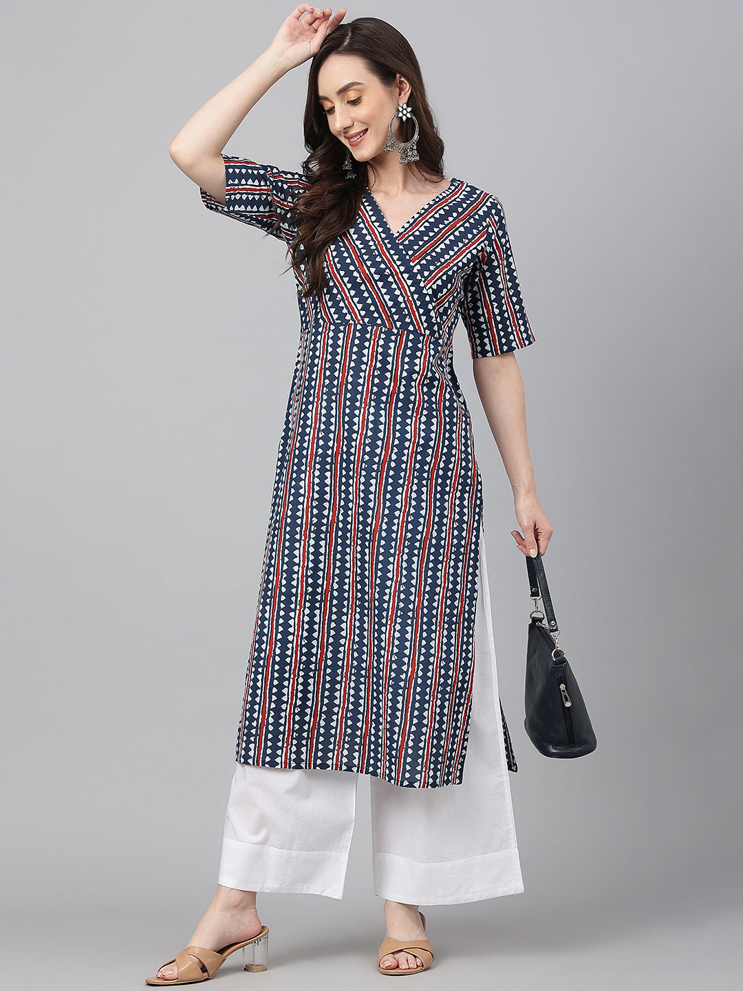 OJASWITA Navy Blue Kurti