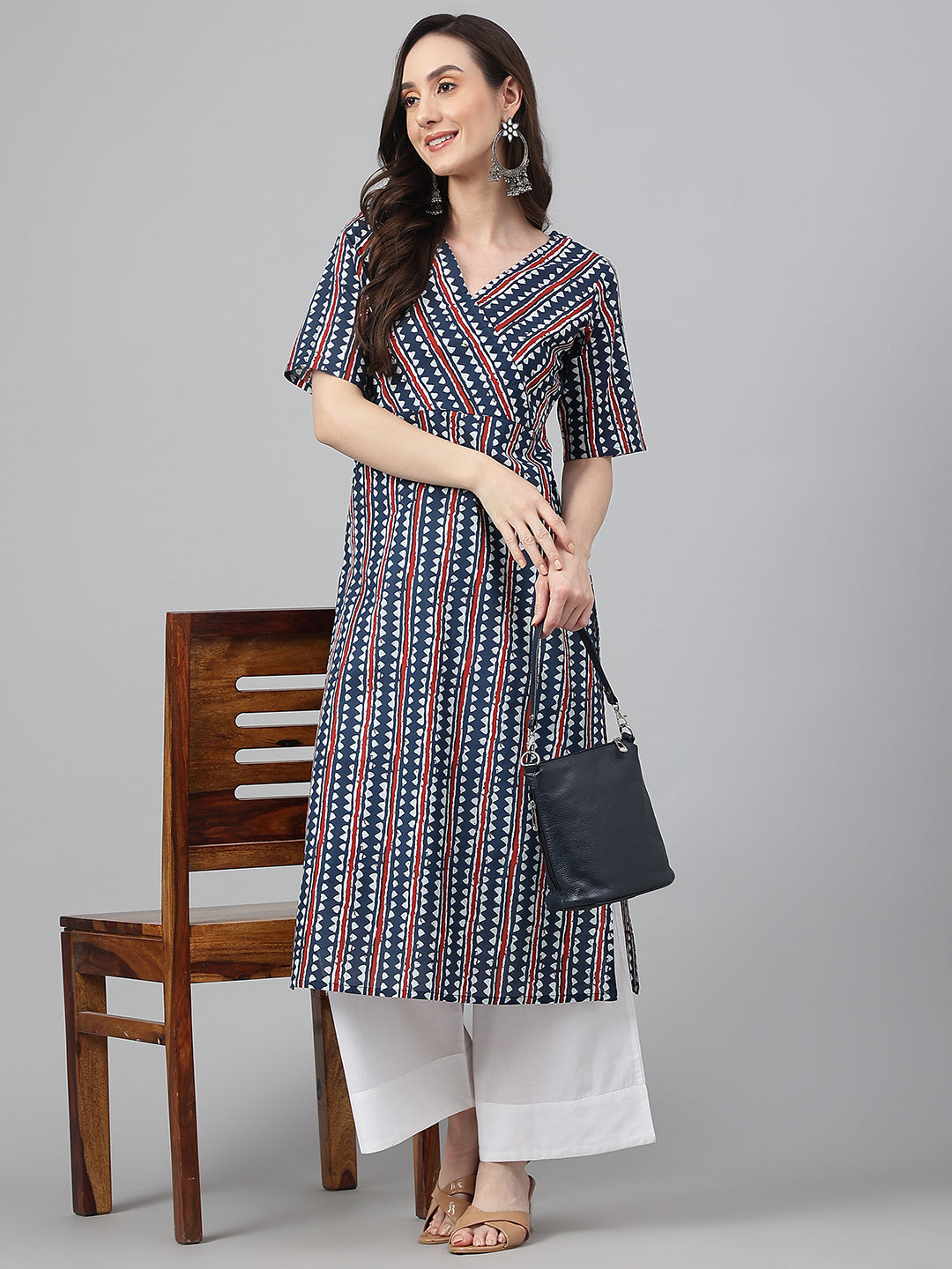OJASWITA Navy Blue Kurti