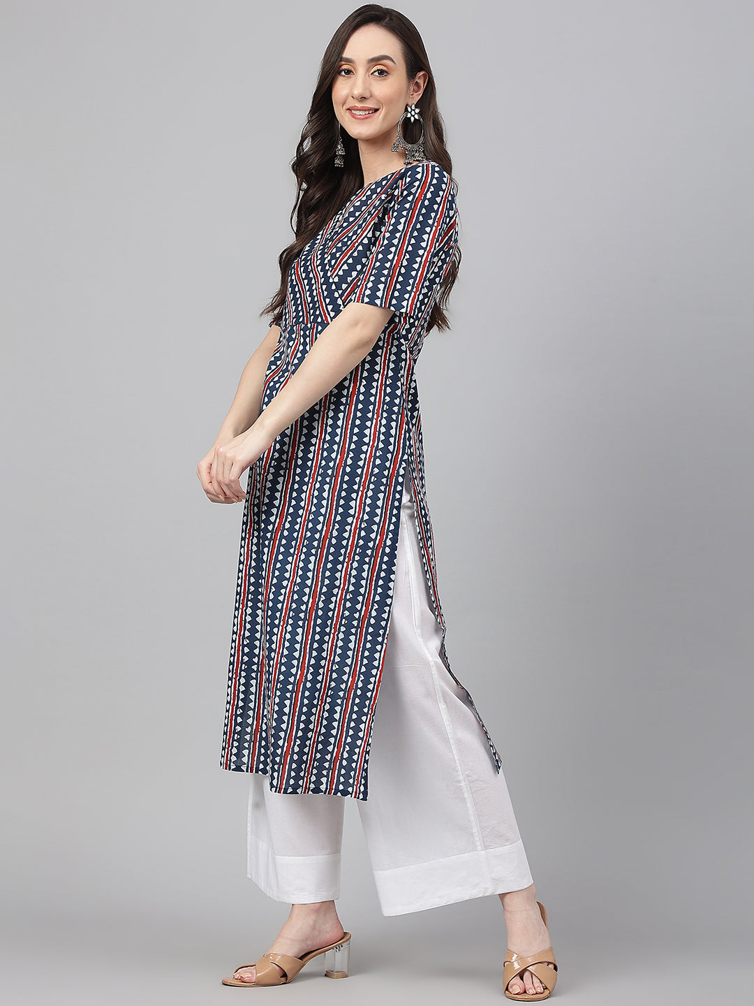 OJASWITA Navy Blue Kurti