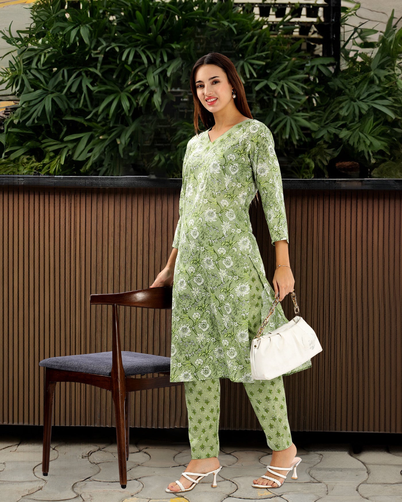 OJASWITA Green Kurti Set